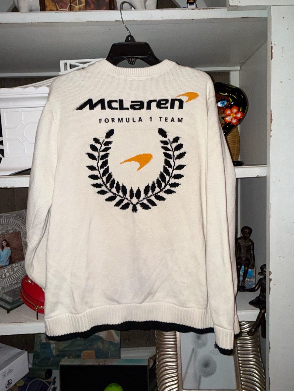 The Wild Collective x Nuuly Large L Mclaren formula team crew sweater - Picture 8 of 9